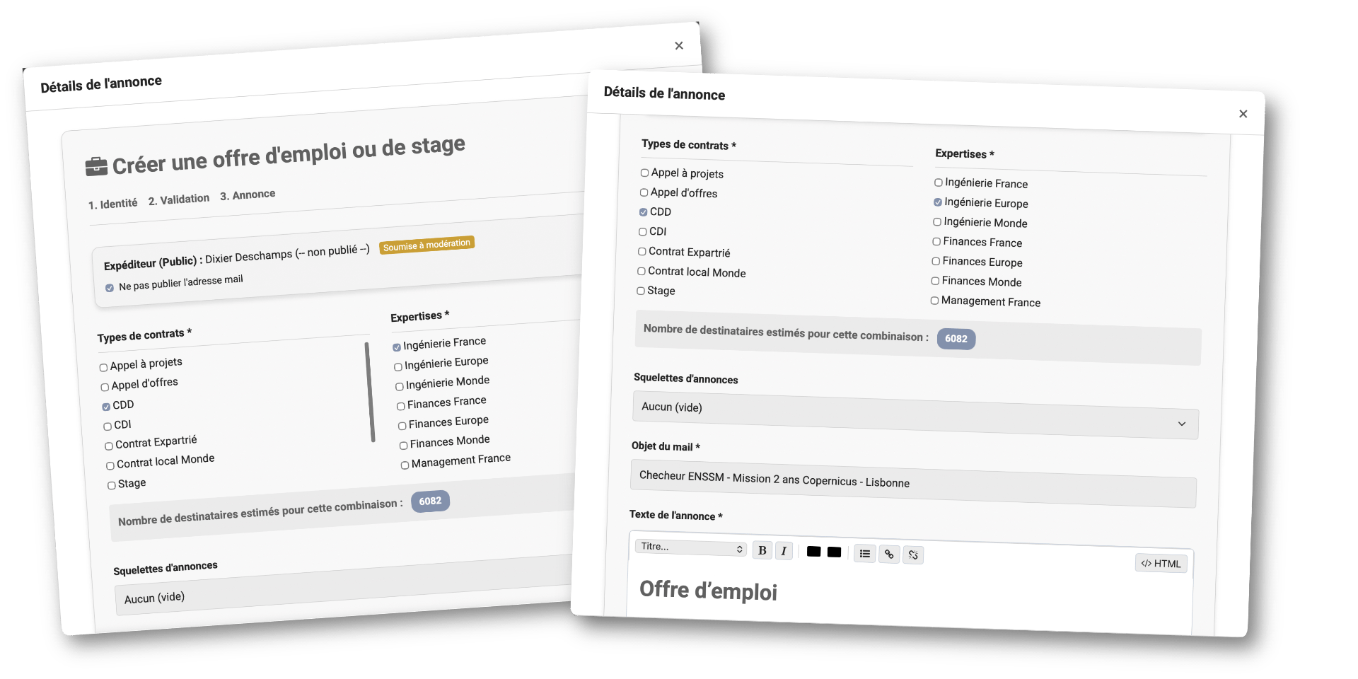 Formulaire de dépôt d’une offre Stellumni